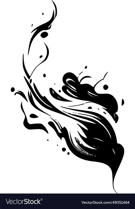 Smoke - black and white isolated icon Royalty Free Vector