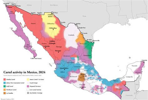 Map of Drug Cartels in Mexico 2024 - Brilliant Maps