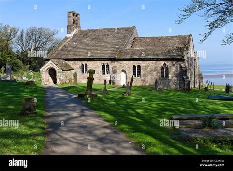 The historic St Peter's church in Heysham Village, near Morecambe Stock Photo, Royalty Free ...