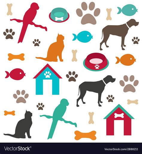 Pet background Royalty Free Vector Image - VectorStock