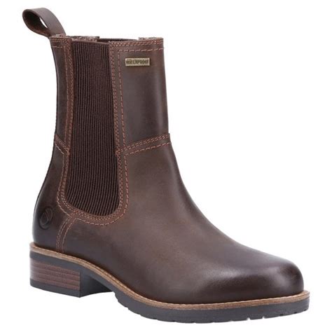 Womens Somerford Brown Leather Waterproof Chelsea Boots - Womens from Marshall Shoes UK