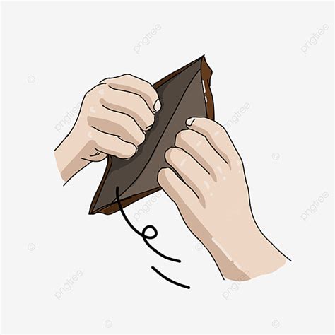 Empty Wallet PNG Image, The Wallet Is Empty, Wallet, Creativity, Funny PNG Image For Free Download