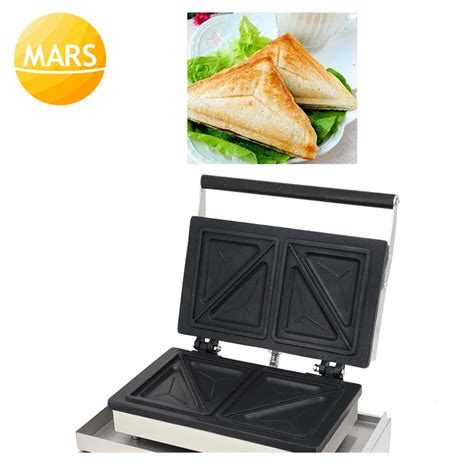 Electric Egg Sandwich Maker Mini Bread Grill Machine 110v 220v Breakfast Sandwich Press Toaster ...