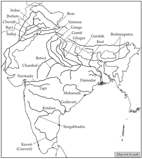 Revision Notes for Map of India Class 10 Geography ICSE