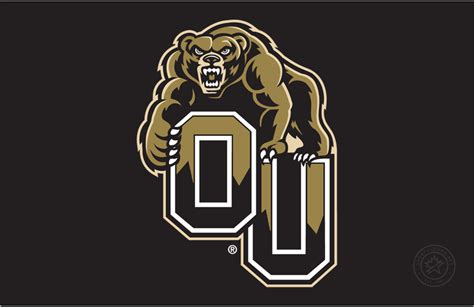 Oakland Golden Grizzlies Primary Dark Logo - NCAA Division I (n-r ...