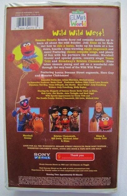 Sesame Street ELMO'S WORLD Wild Wild West VHS VIDEO | eBay