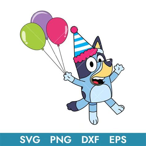 Bluey Dog Birthday Svg, Birthday Boy Svg, Bluey Svg, Png Dxf - Inspire Uplift | Dog birthday ...