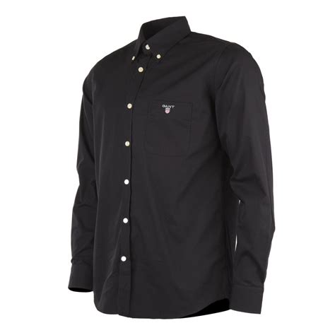 Chemise noire homme GANT à prix dégriffé