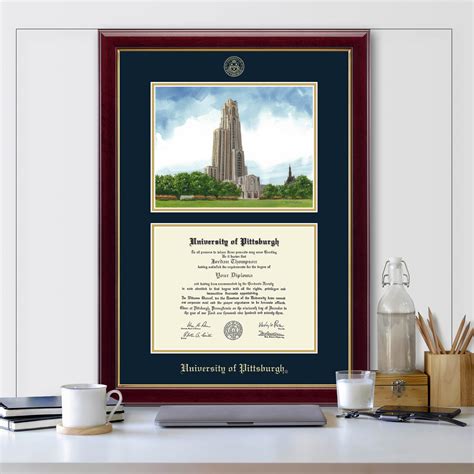 University of Pittsburgh Campus Scene Diploma Frame in Gallery - Item #342844 from The ...