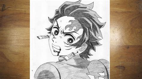 Tanjiro Drawing | How To Draw Tanjiro Kamado | Demon Slayer