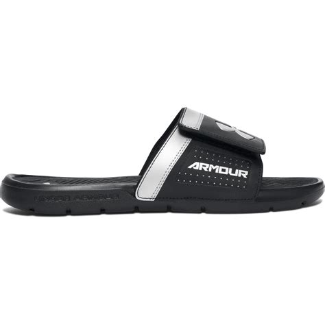 Under Armour Men's Ua Playmaker Vi Adjustable Slides in Black / (Black ...