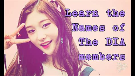 Learn the names of the members of DIA! - YouTube