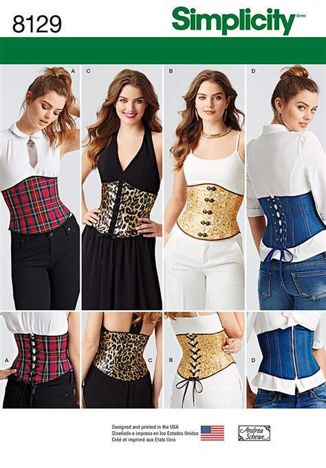 Simplicity Simplicity Pattern 8129 Misses' Easy Waist Cincher Corsets