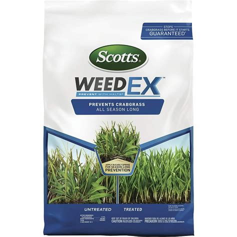 Scotts WeedEx Prevent with Halts - Crabgrass Preventer, Pre-Emergent Weed Control for Lawns ...