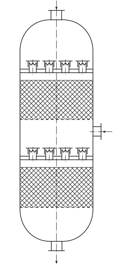 Trickle-bed reactor. | Download Scientific Diagram