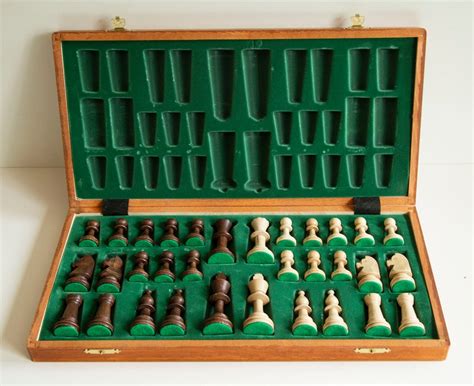 Hand Crafted Wooden Tournament Chess Set With Wooden - Etsy