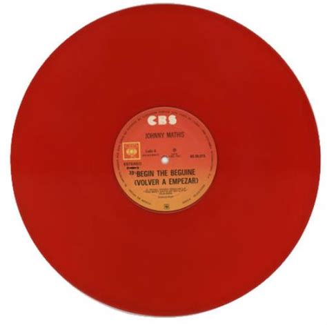 Johnny Mathis Begin The Beguine - Red Vinyl Mexican 12" vinyl single ...