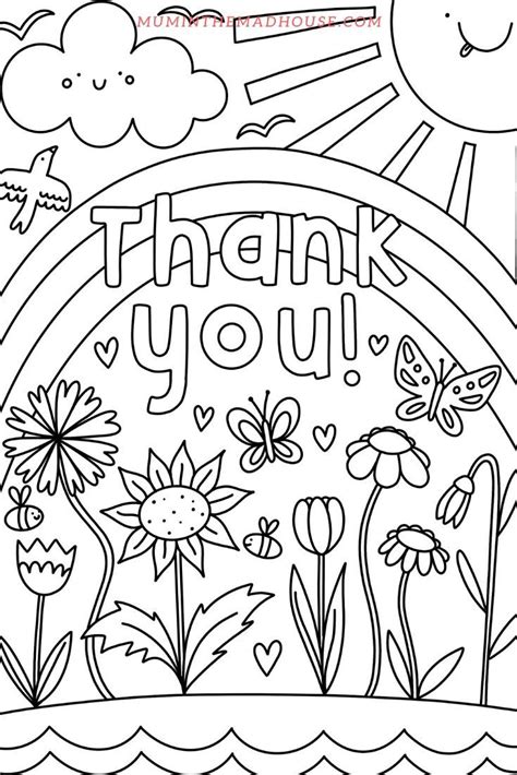 Thank You Colouring Pages | Mum In The Madhouse | Coloring pages ...