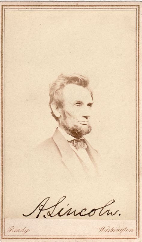 Photograph of Abraham Lincoln as His Beard Grows In, Thanks to Grace Bedell