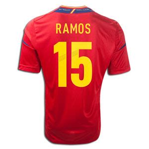 Euro 2012 Jersey: Sergio Ramos home spain jersey