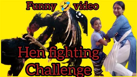 hen🐔🐓 fighting game//hen fighting challenge//funny 😂 video#viral ...