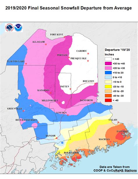 Monthly and Seasonal Snow Maps