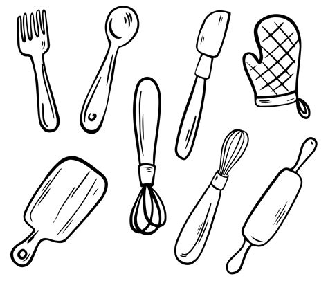 Cooking Utensils Drawing