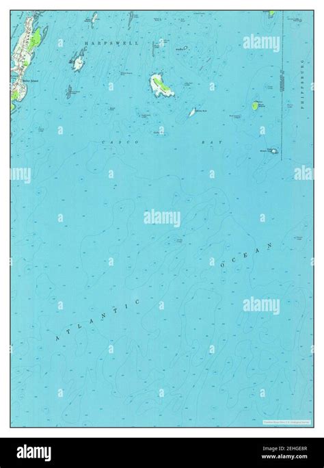 Bailey Island, Maine, map 1957, 1:24000, United States of America by ...