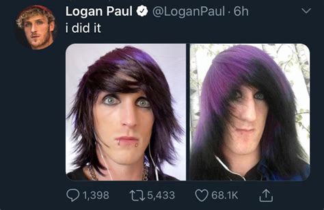 So guys we did it we turned Logan Paul emo! : r/pyrocynical