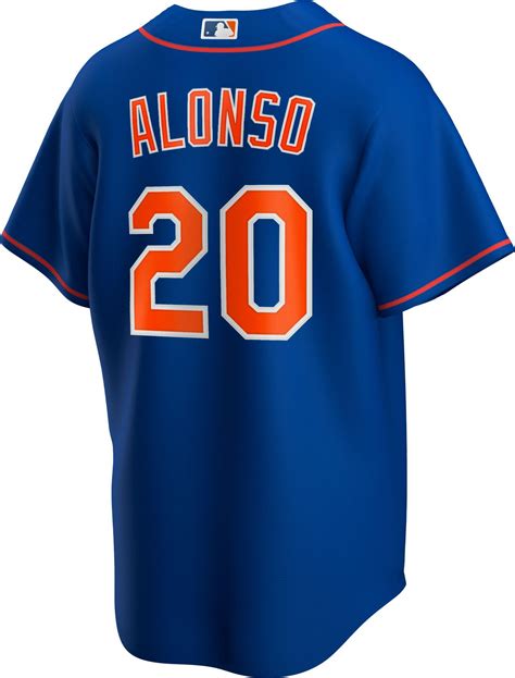 Nike Replica New York Mets Pete Alonso #20 Blue Cool Base Jersey for ...