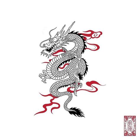 Oriental dragon tattoo design . . . #dragontattoo #용타투 #orientaldesign #orientaltattoo # ...