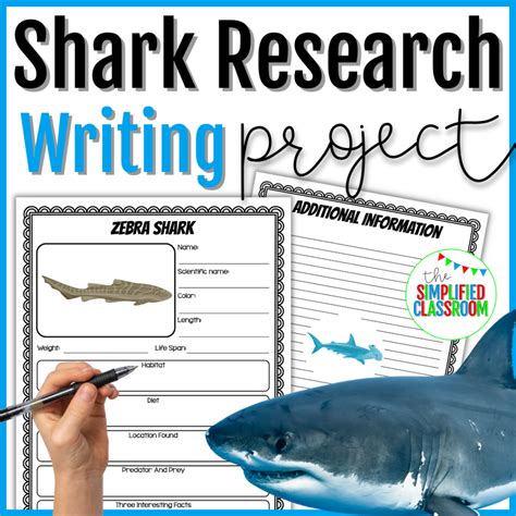 All About Sharks Research Study Writing Project with Multiple Subspecies – The Simplified Classroom