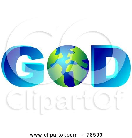 Clipart of Colorful Sketched GOD Text - Royalty Free Vector Illustration by Prawny #1265316