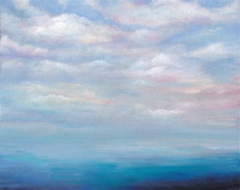 Original painting Sea painting Seascape Cloud by Aliceinthepages