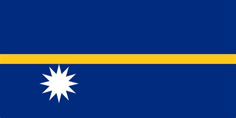 The official flag of the nauru