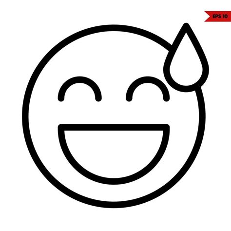 emoticon sticker line icon 21406140 Vector Art at Vecteezy