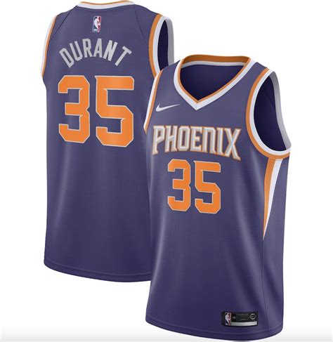 Kevin Durant Suns Jersey: Where to buy Phoenix Suns gear online ...