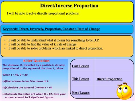 Direct and Inverse Proportion | Teaching Resources