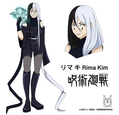 an anime character with long white hair and black clothes