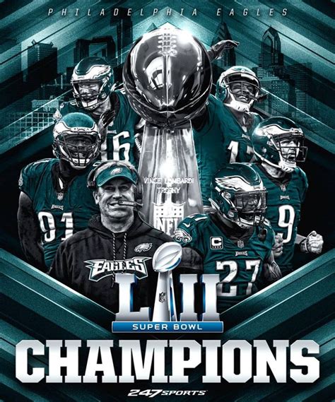 Super Bowl 52 Champs, Philadelphia Eagles | Philadelphia eagles ...