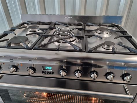 SMEG 80cm SUK81MFX5 Dual Fuel Range Cooker - Stainless Steel | eBay