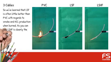 LSF vs LSHF (LSZH) Cable Burn Test Video - There is a Difference! - YouTube