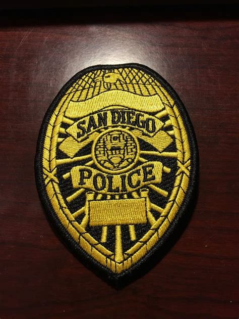 San Diego Police Department Shoulder Patch • $6.25 | San diego police, Police, Fire badge