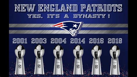 NEW ENGLAND PATRIOTS.... YES, IT'S A DYNASTY !!!! - YouTube