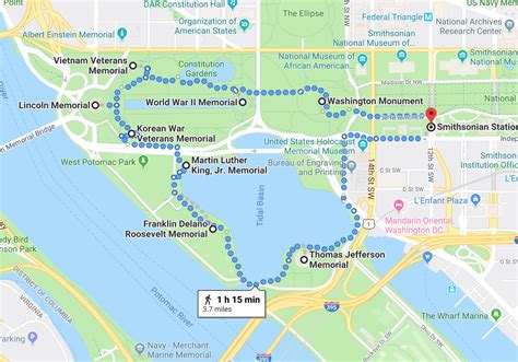 Tourist Attraction Map Of Washington Dc - Infoupdate.org