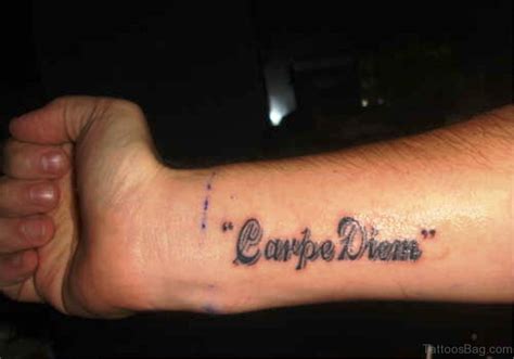 30 Fantastic Carpe Diem Tattoos On Wrist