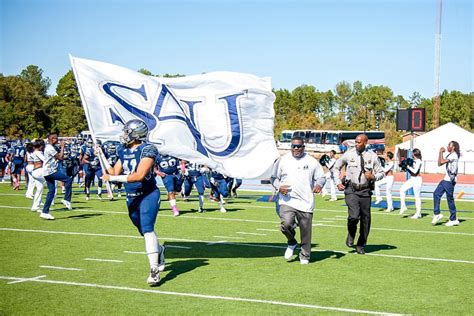 Football Team on the Field - Saint Augustine's University