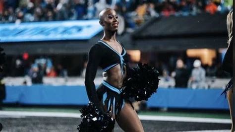 Justine Lindsay, die einzige Transgender-Cheerleaderin der NFL