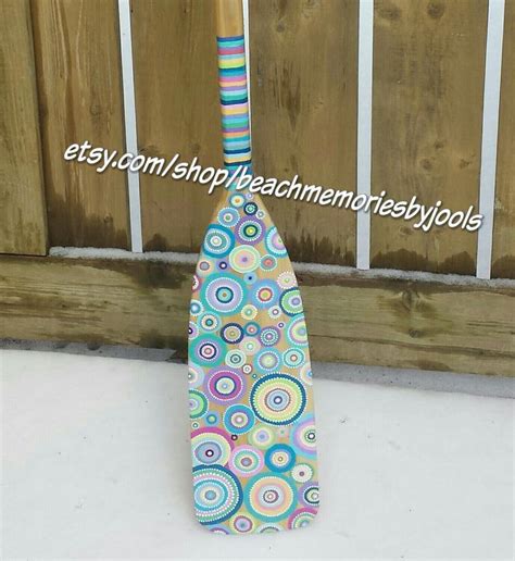 Painted paddle,wooden paddle, painted paddles, dot art, circle art ...