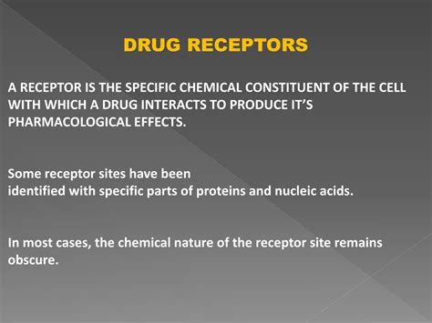 PPT - Drug Receptors PowerPoint Presentation, free download - ID:9407924